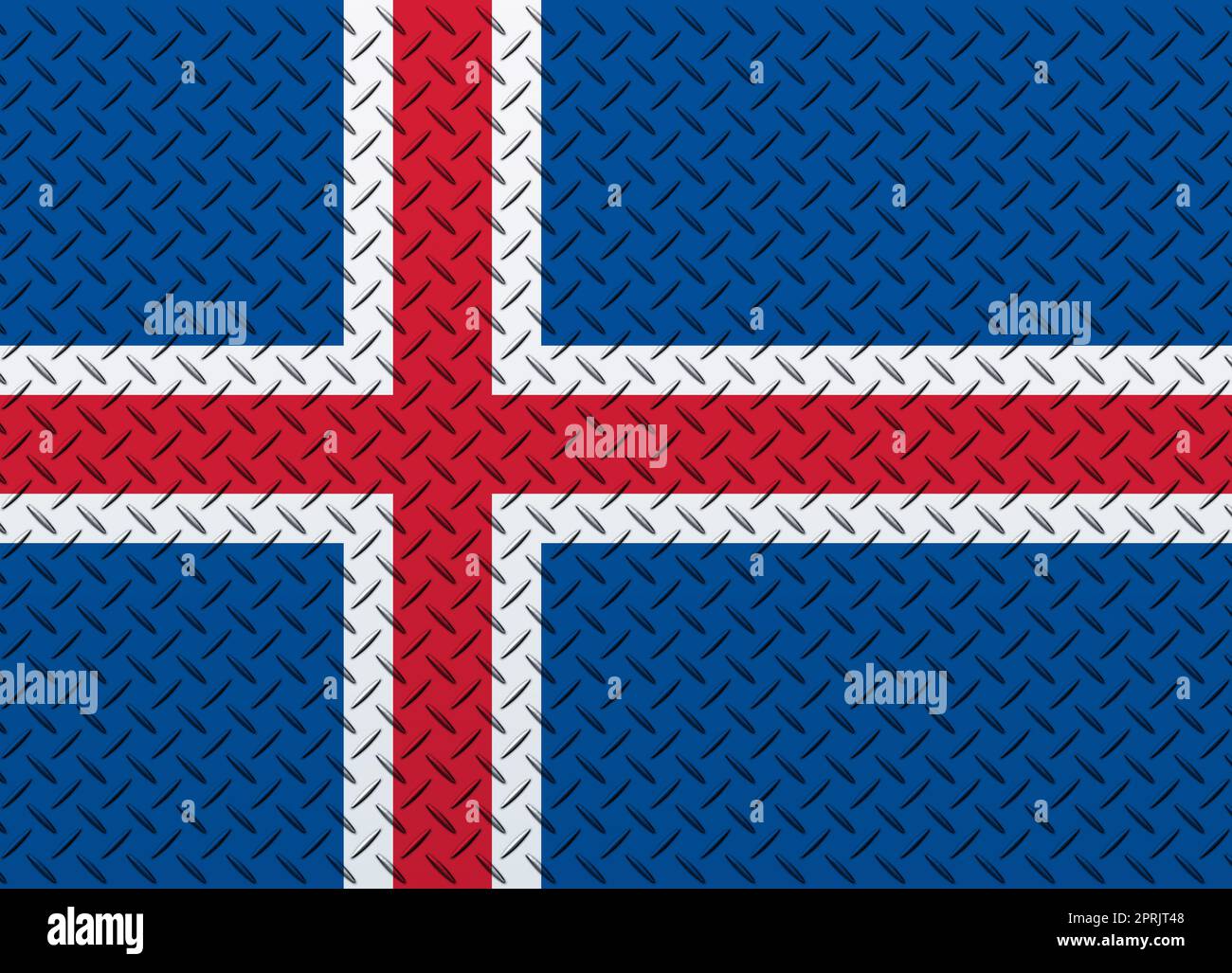 3D Flag of Iceland on a metal wall background Stock Photo - Alamy