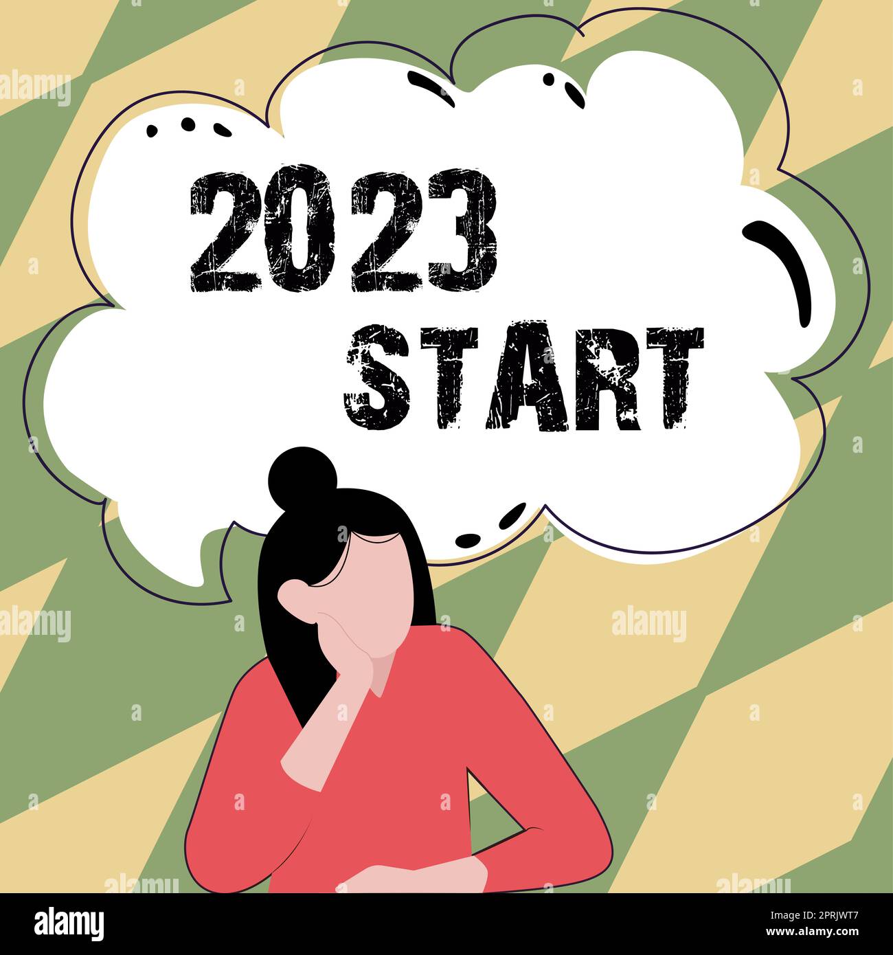 Writing displaying text 2023 Start, Business overview remembering past year events main actions or good shows Stock Photo