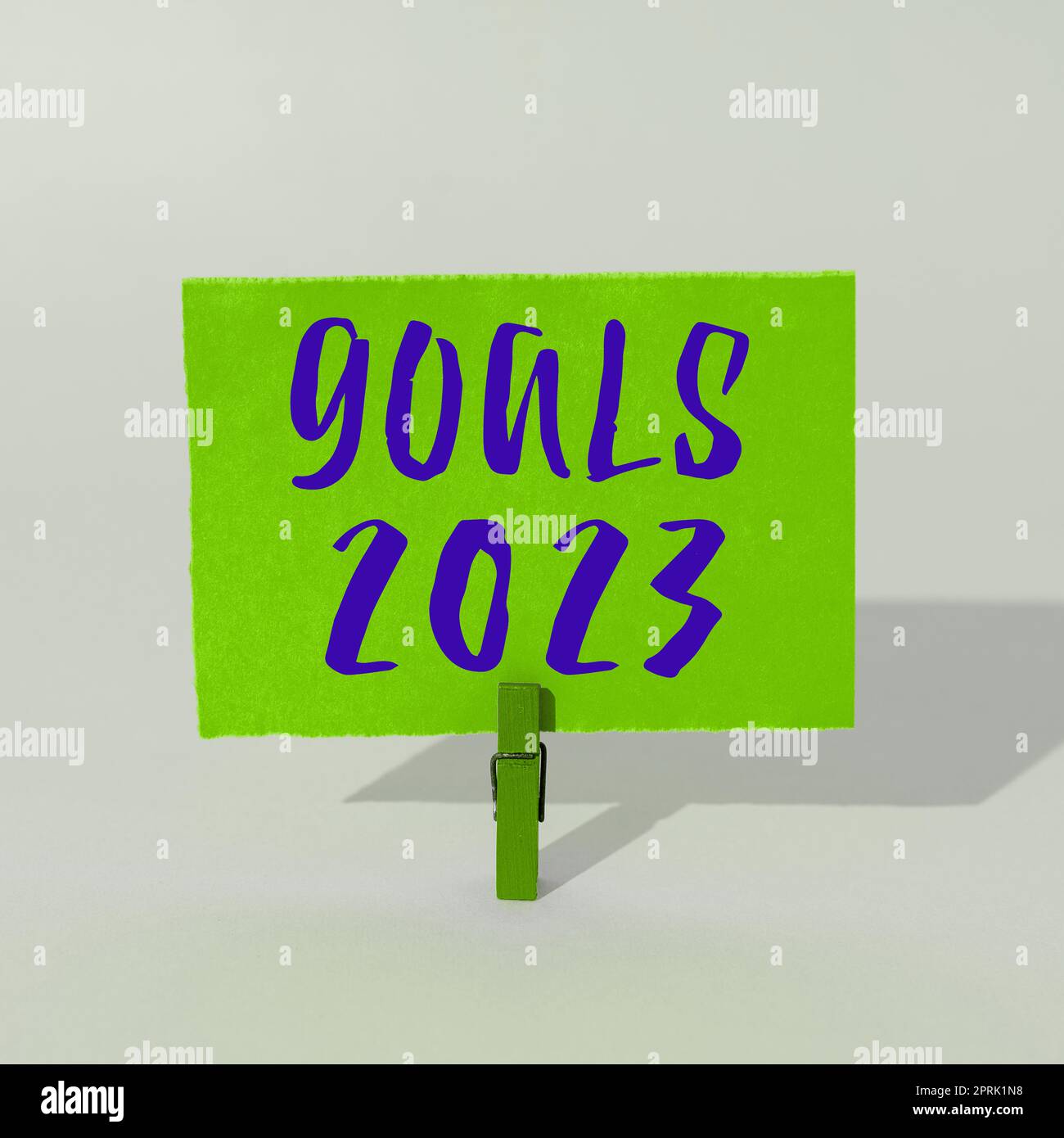 Text caption presenting Goals 2023, Business showcase identifying