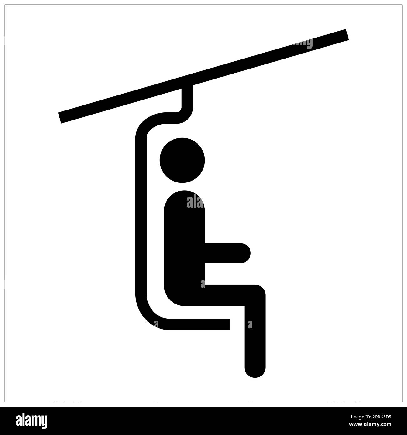 ISO 7001 chairlift sign Stock Photo Alamy