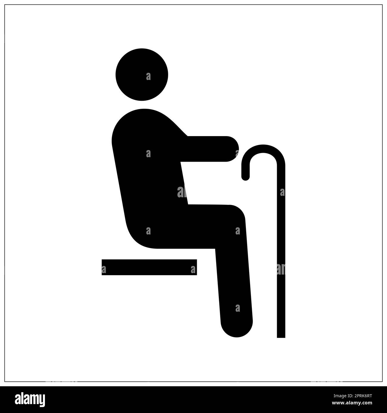 ISO 7001 priority seat for the elderly sign Stock Photo Alamy