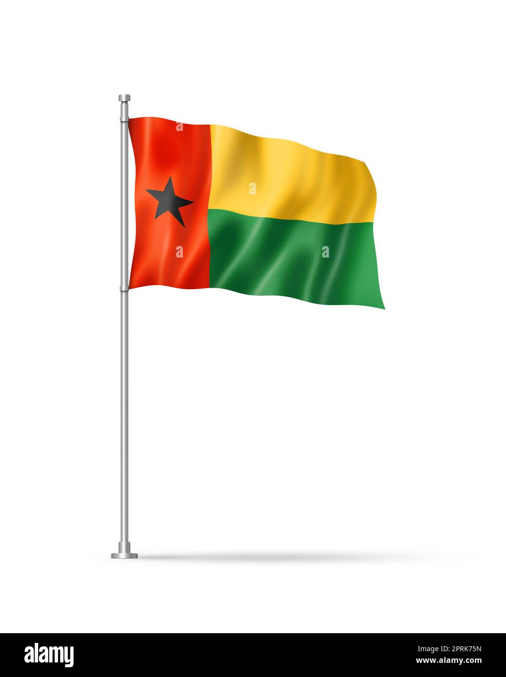 3d bissau guinean flag hi-res stock photography and images - Alamy