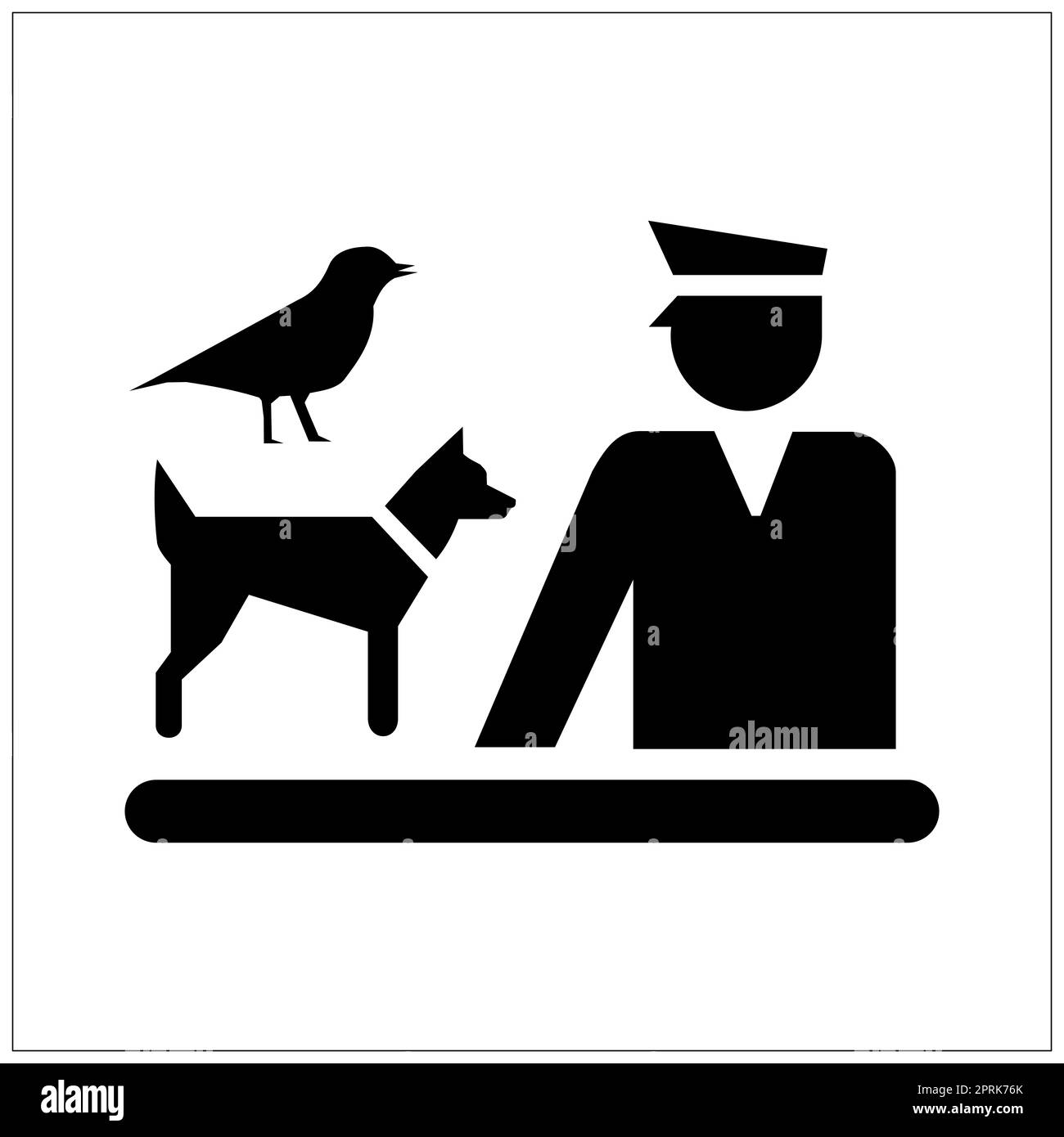 ISO 7001 animal quarantine sign Stock Photo Alamy