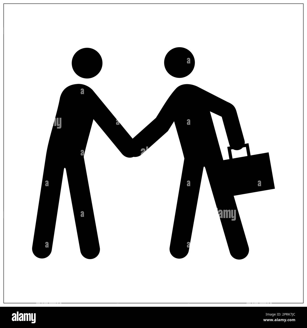 ISO 7001 meeting point sign Stock Photo Alamy