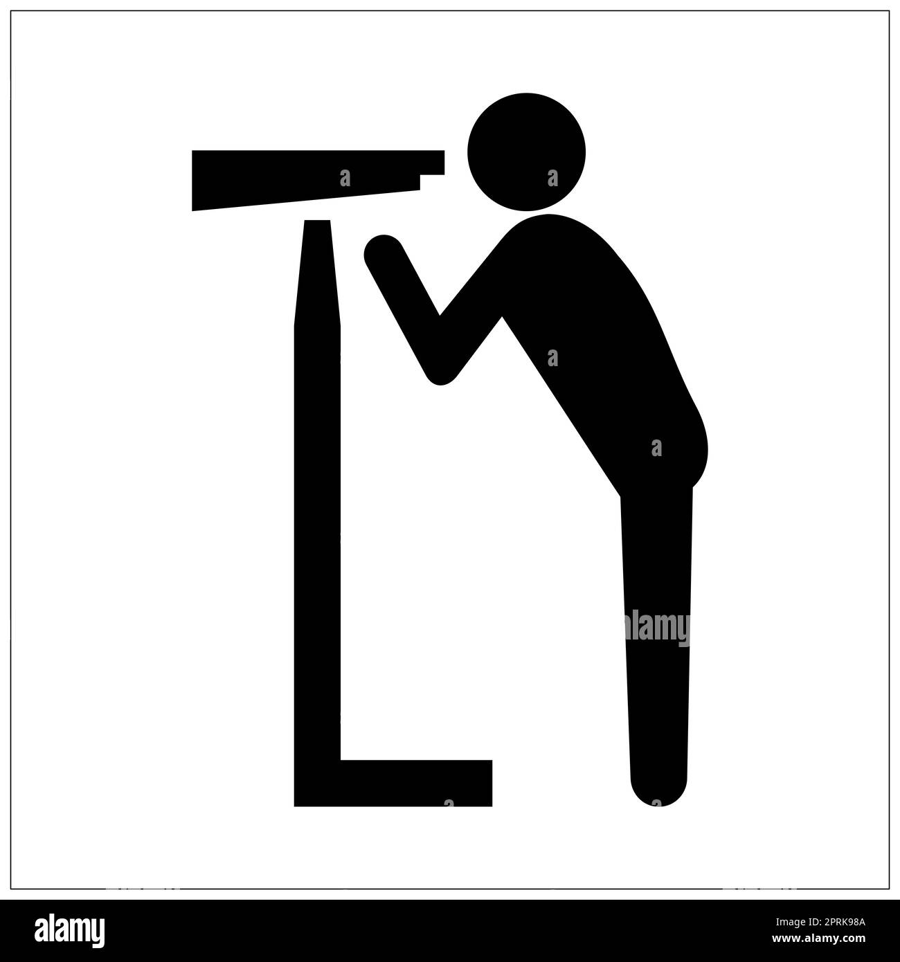 ISO 7001 viewpoint sign Stock Photo Alamy