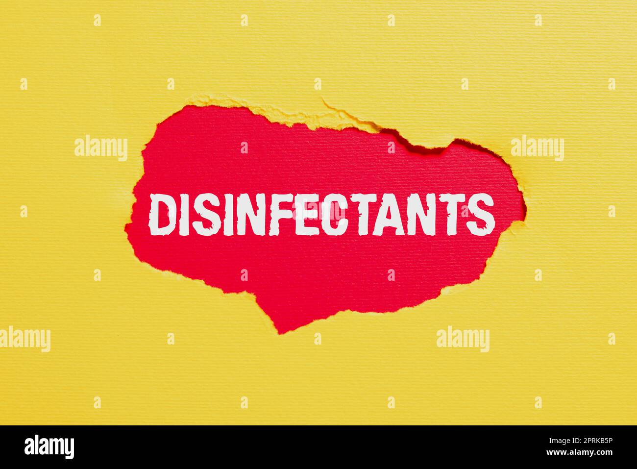 Sign displaying Disinfectants, Business idea chemical that destroy