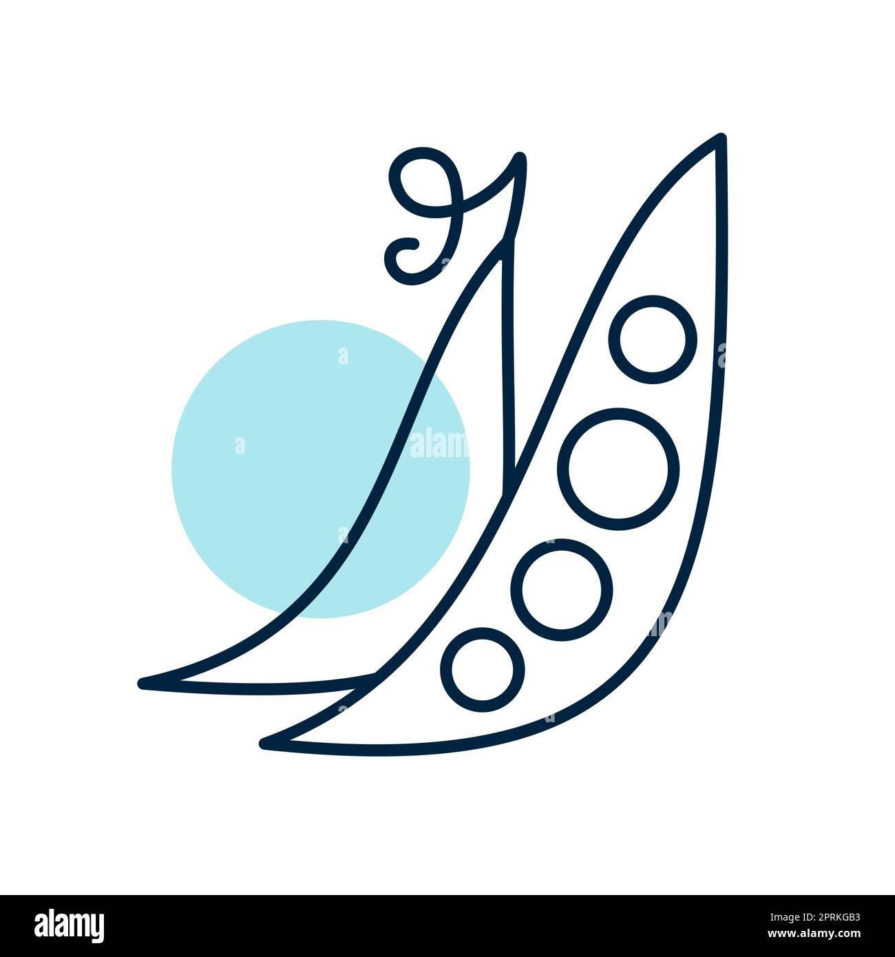 Peas isolated design vector icon. Vegetable sign. Graph symbol for food ...