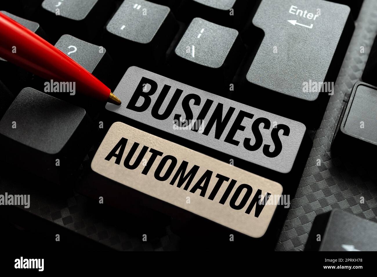 Hand writing sign Business Automation, Business idea Advanced ...