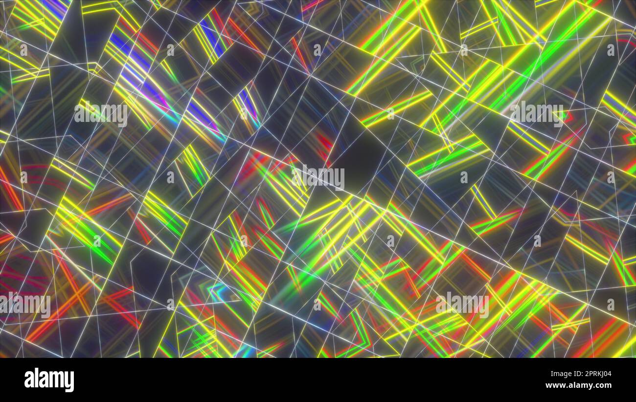 Random neon lines. Computer generated 3d render Stock Photo - Alamy