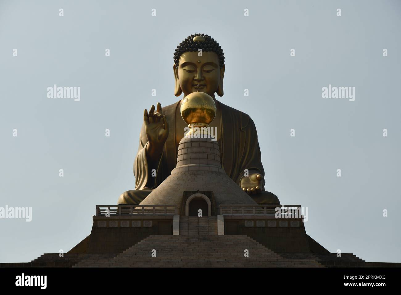 Grandiose shot of the huge Buddha Statue in Fo Guang ShanTemple, Dashu