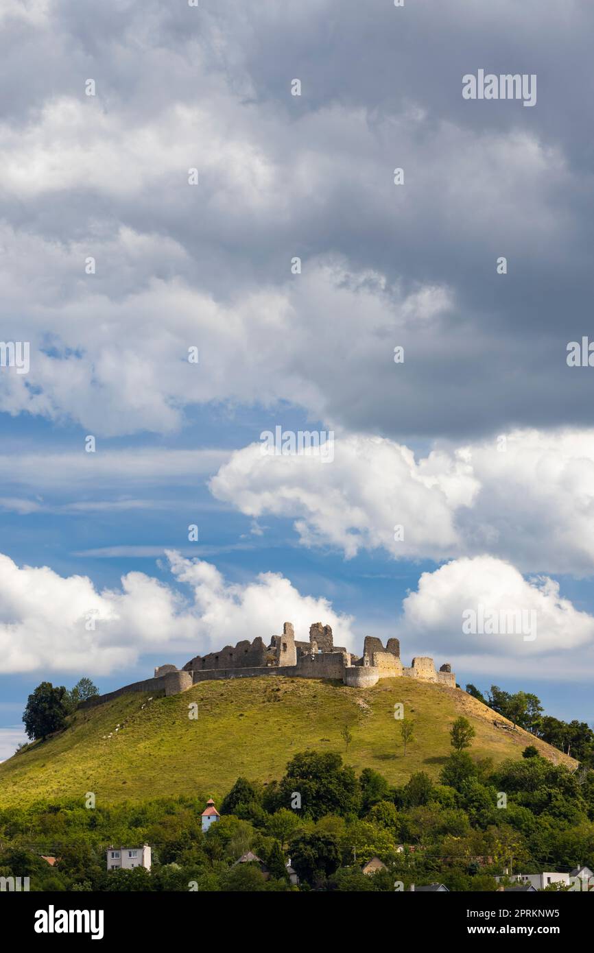 Ruins of Branc castle near Myjava, Slovakia Stock Photo