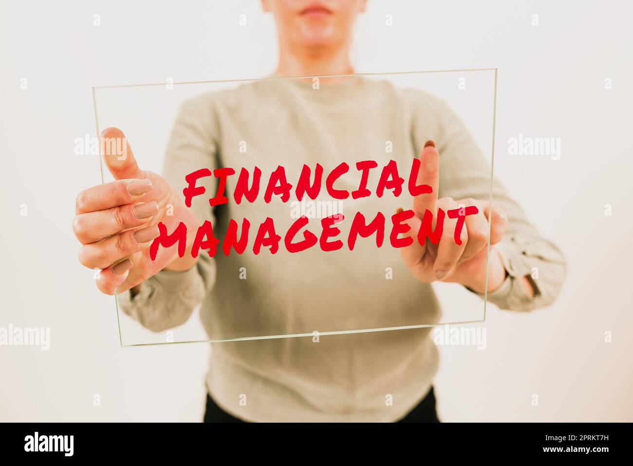 Text caption presenting Financial Management, Business idea efficient and effective way to Manage Money and Funds Stock Photo