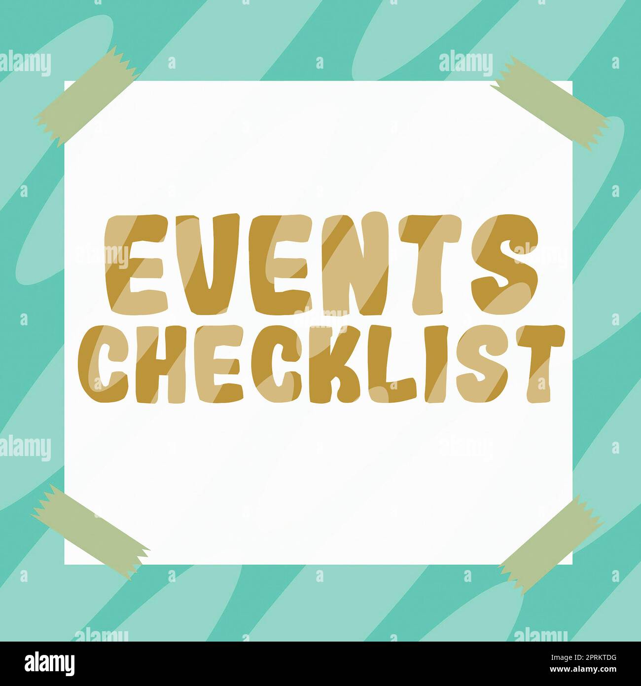 Conceptual display Events Checklist, Concept meaning invaluable tool
