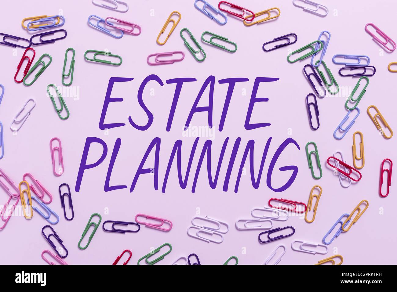 Writing displaying text Estate PlanningThe management and disposal of