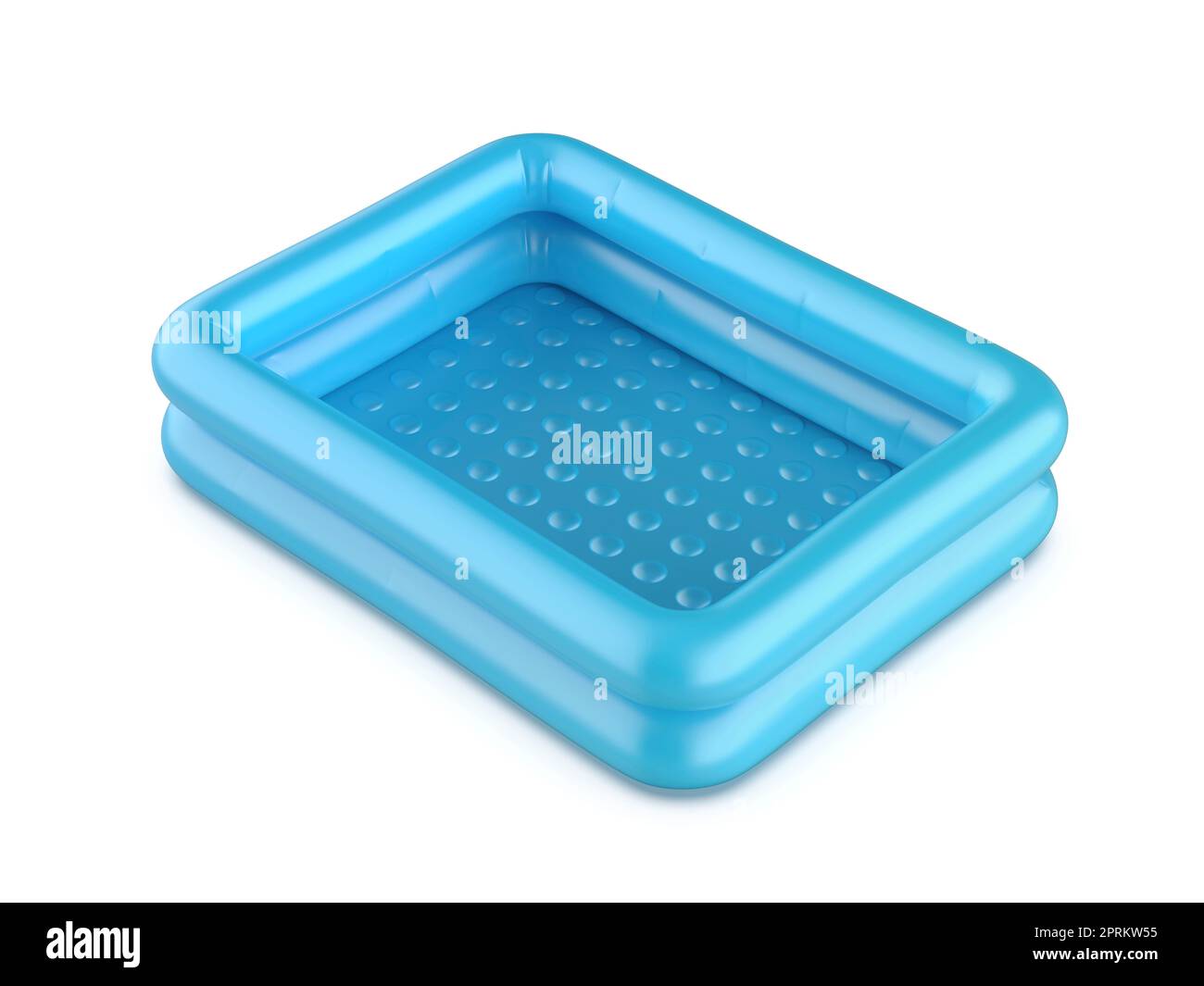 Empty inflatable pool on white background Stock Photo Alamy