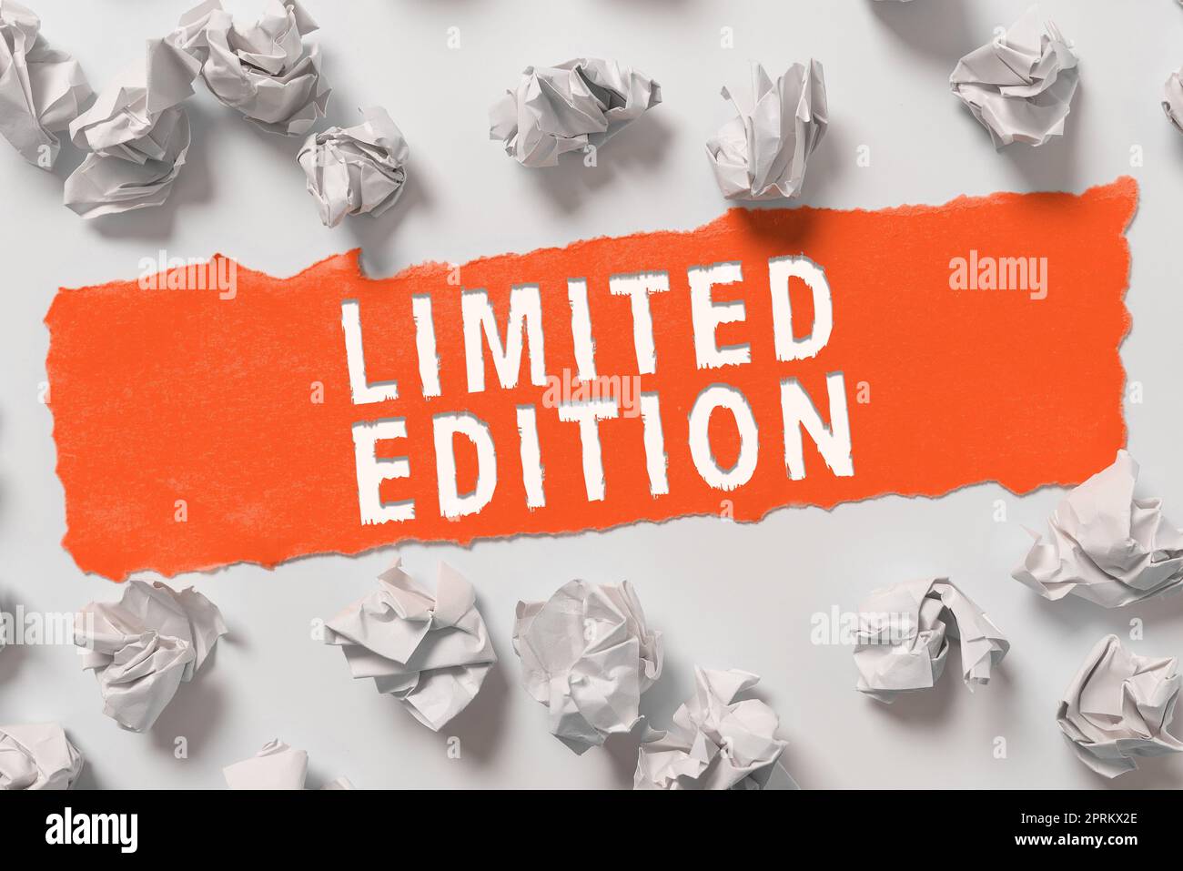 Sign displaying Limited Edition, Word Written on issuing products to