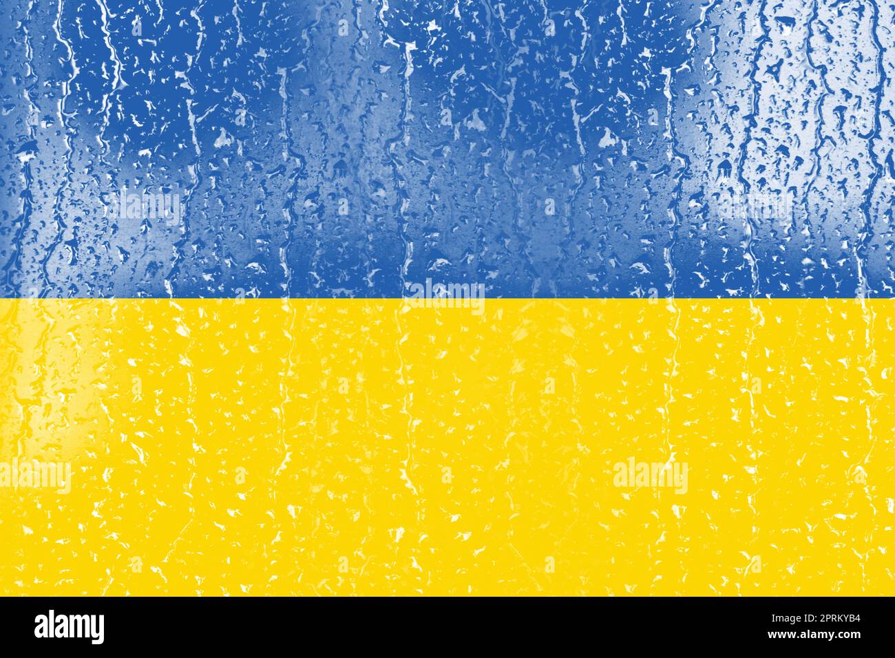 3D Flag of Ukraine on a glass with water drop background Stock Photo ...