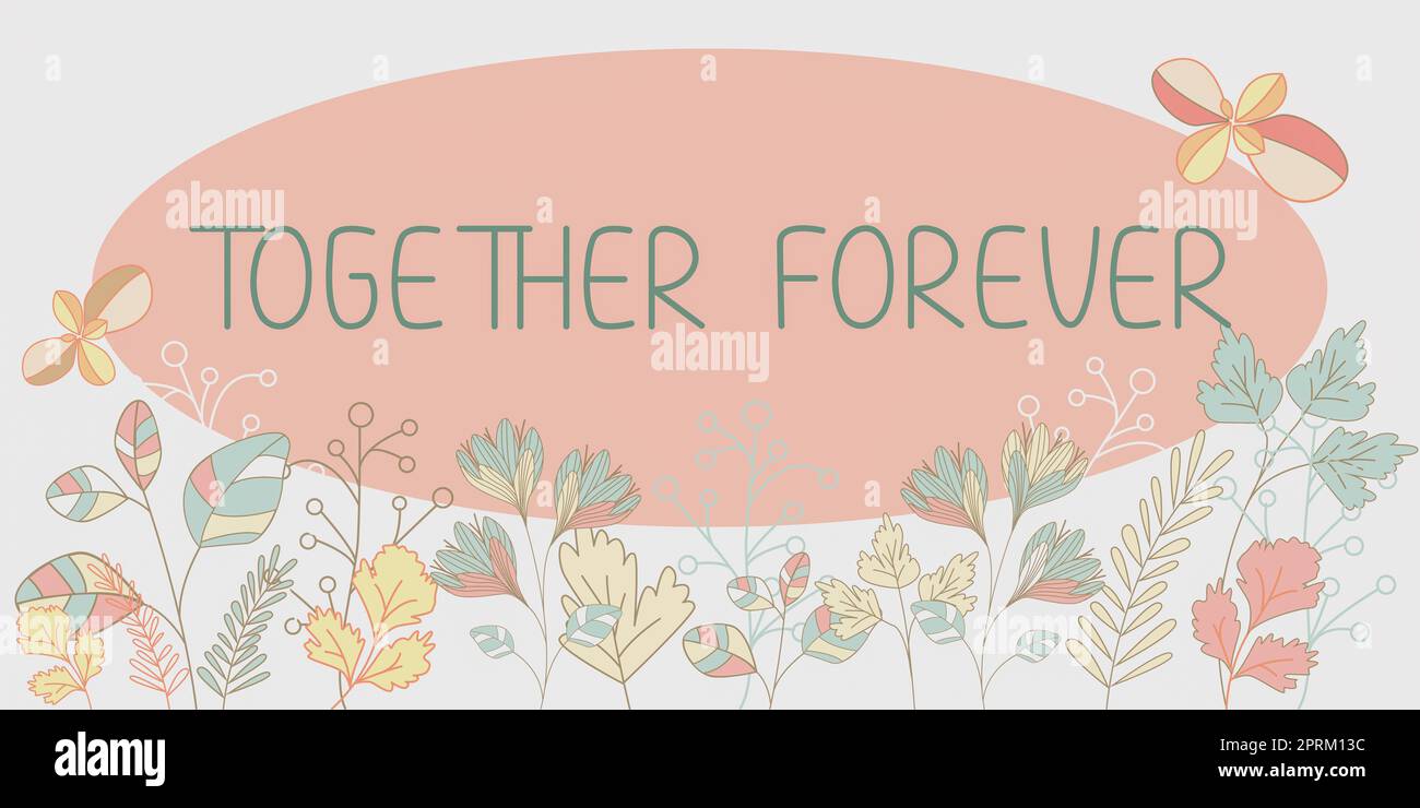Conceptual display Together Forever, Internet Concept learn specific ...