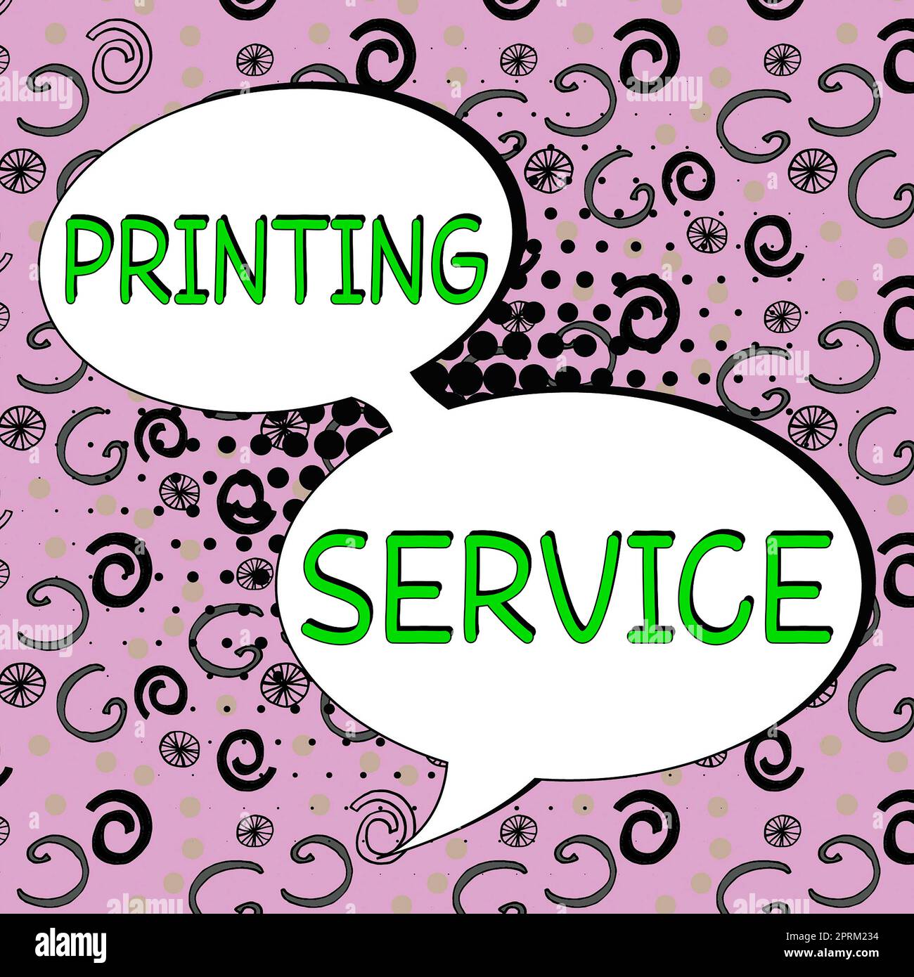 Hand writing sign Printing Service, Concept meaning conversion of raw