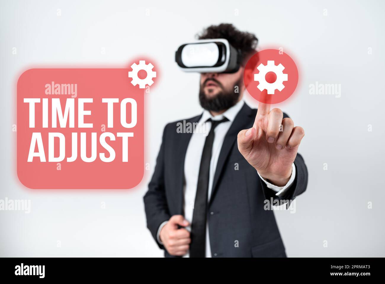 Inspiration showing sign Time To Adjust, Word Written on a length of ...