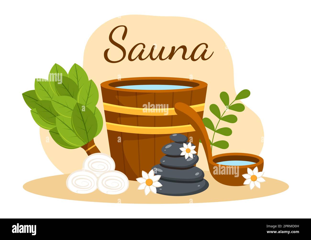 Sauna and Steam Room with People Relax, Washing Their Bodies, Steam or