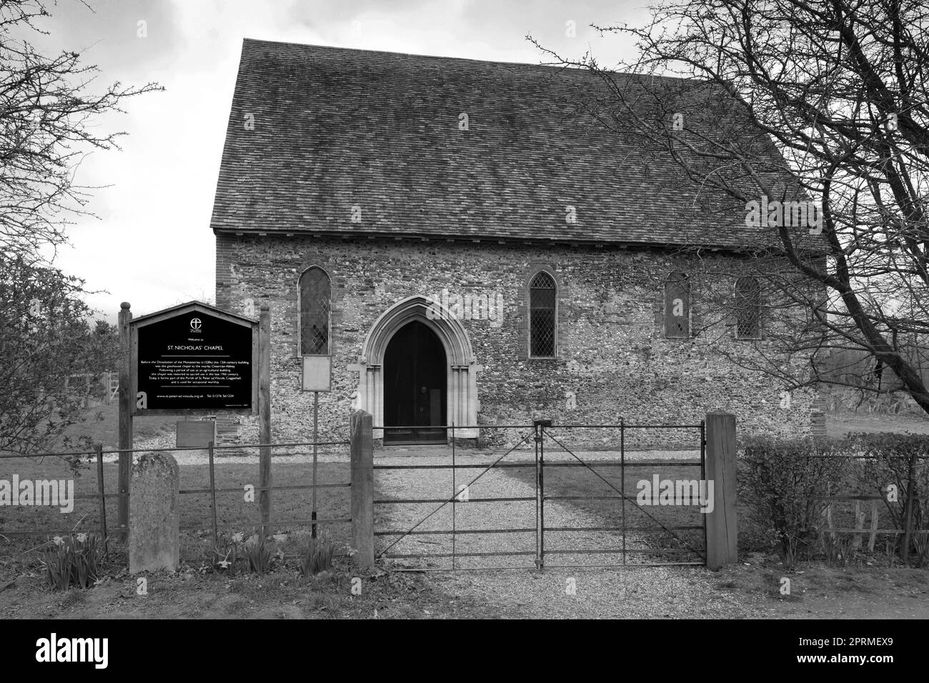 St Nicholas Chapel, Coggeshall village, Essex, England, UK Stock Photo