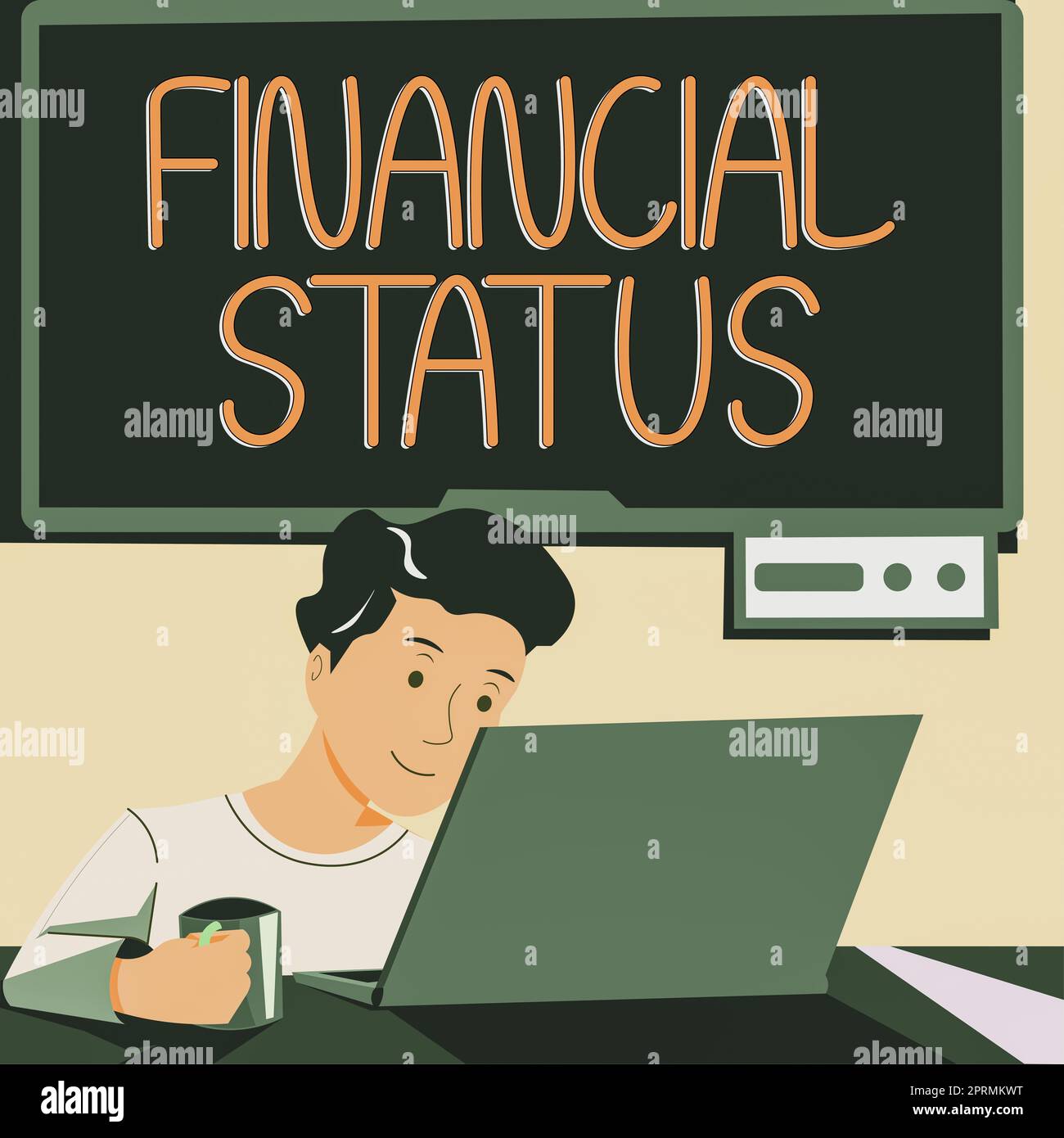 Text showing inspiration Financial Status, Business concept system for
