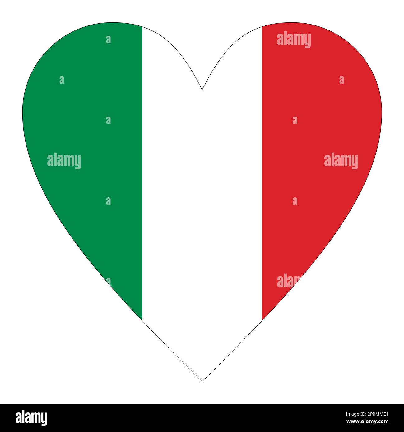 I love Italy isolated over transparent background PNG Stock Photo