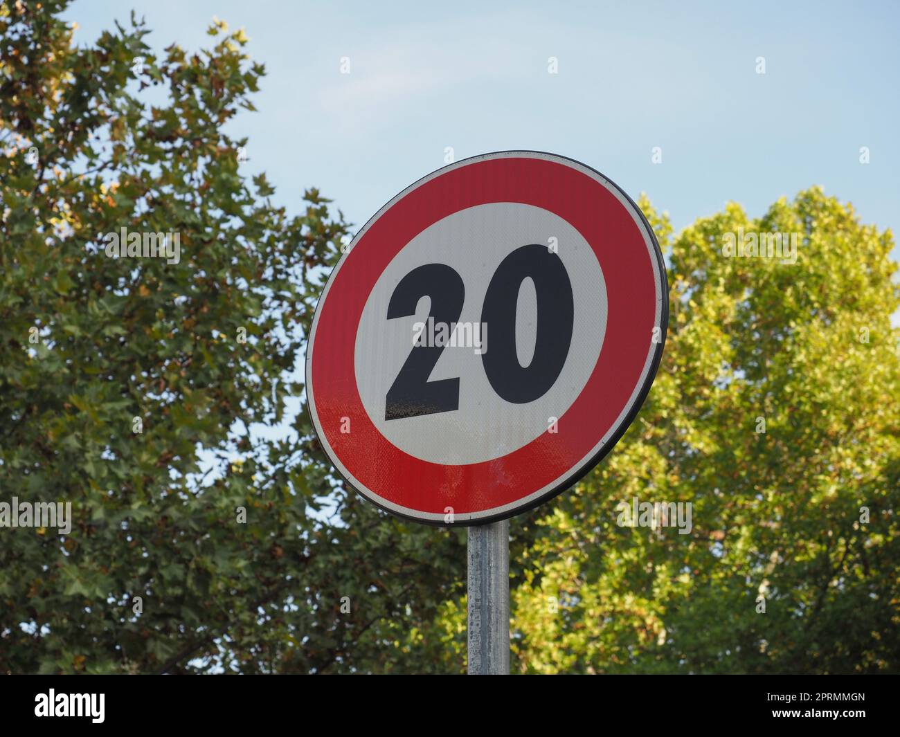 Regulatory signs, maximum speed limit traffic sign Stock Photo - Alamy