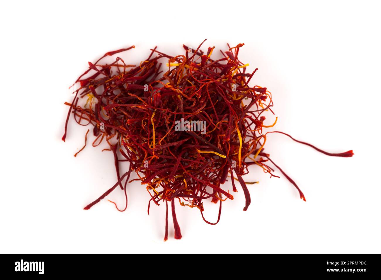 Dried saffron spice isolated Stock Photo Alamy