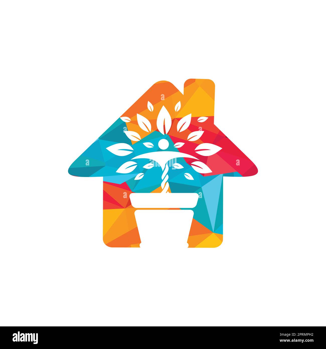 Flower pot and Human plant logo. Growth vector logo. Spa wellness logo ...