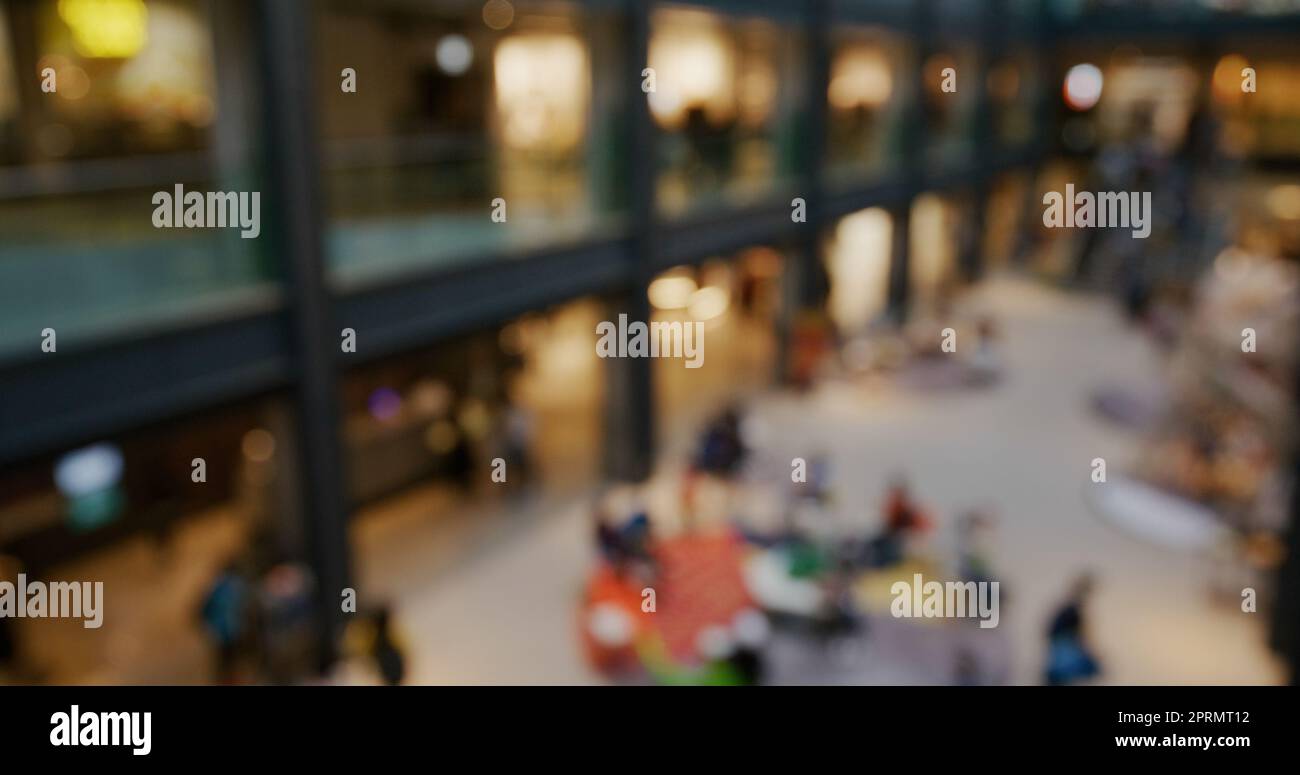 Blur view of the shopping center Stock Photo - Alamy