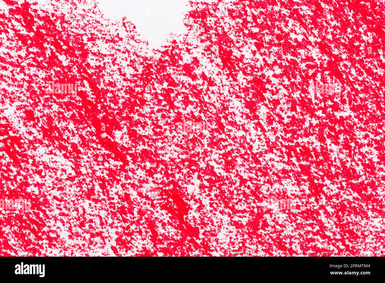 Red crayon draw on a white paper texture background Stock Photo - Alamy