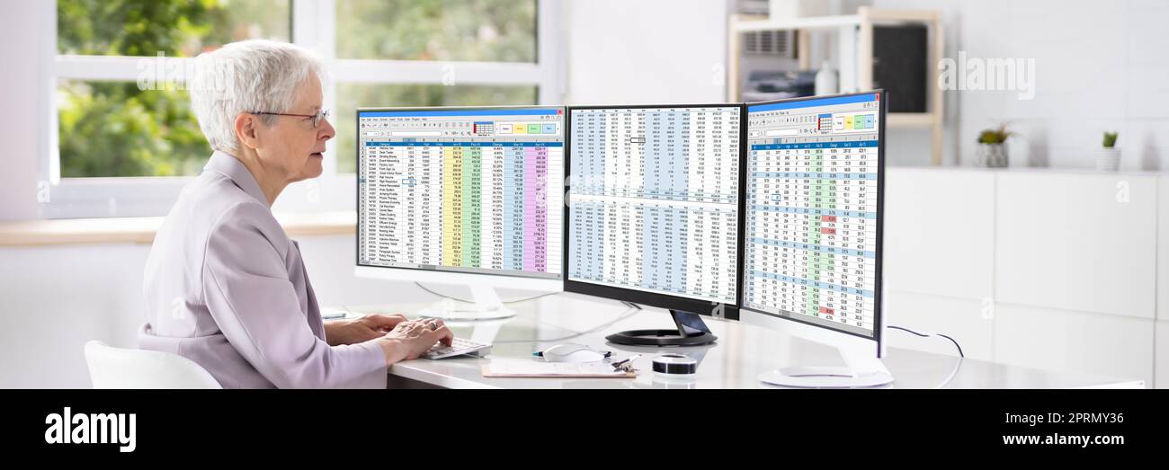 Professional Data Analyst Stock Photo