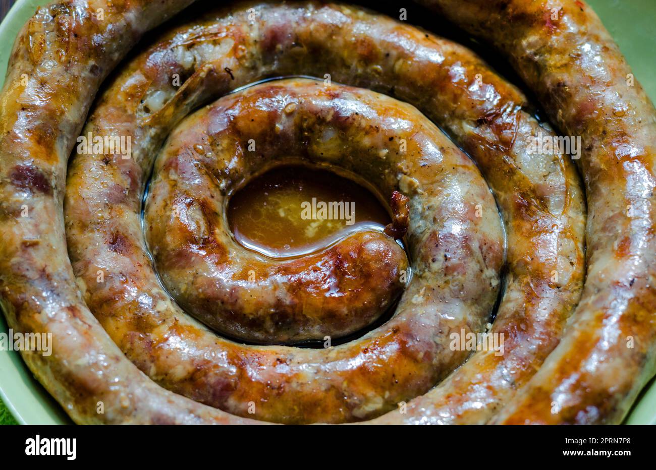 Baked homemade sausage made from natural meat and lard Stock Photo Alamy