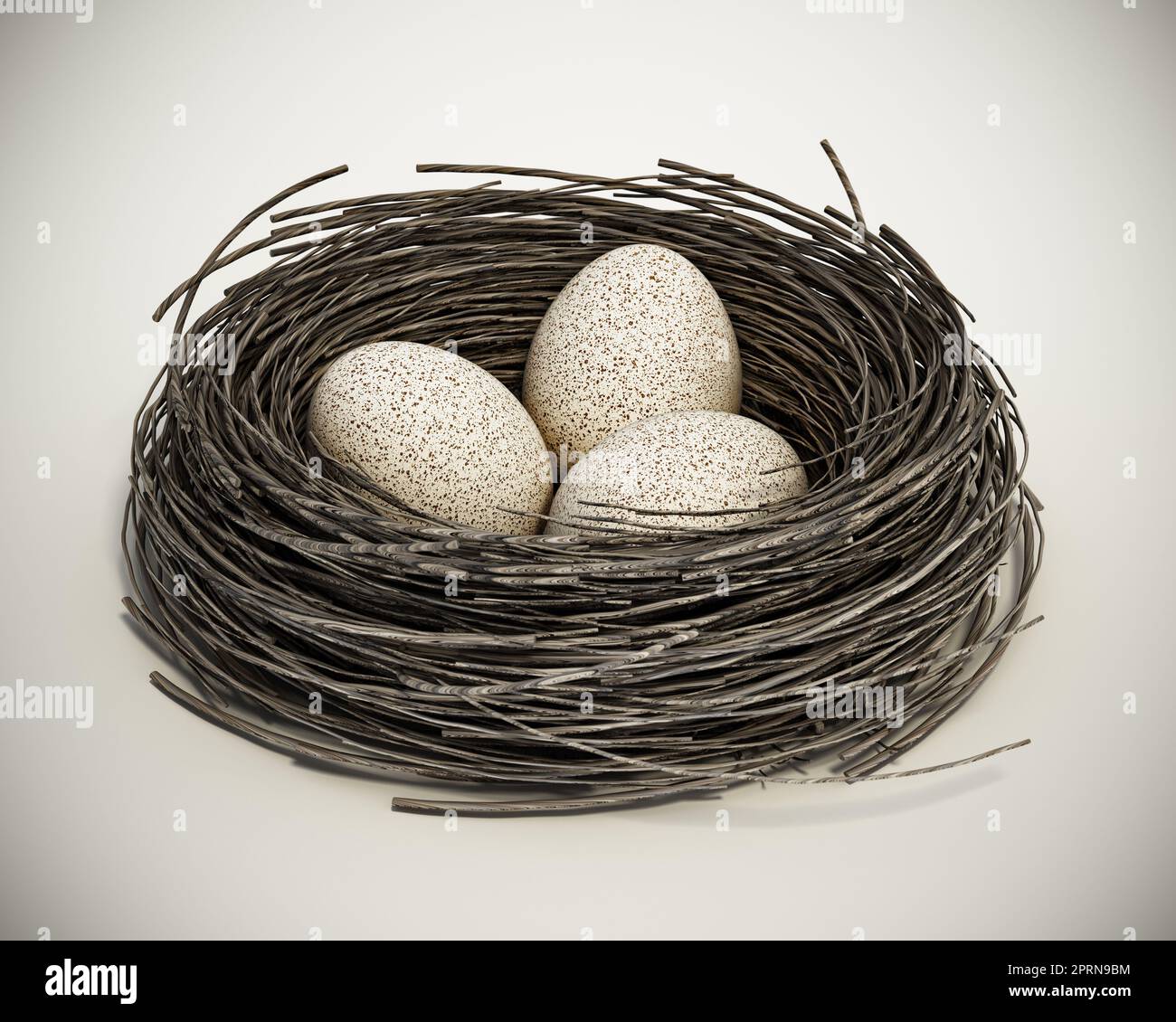Three bird eggs in the nest Stock Photo by ©borjomi88 170275320