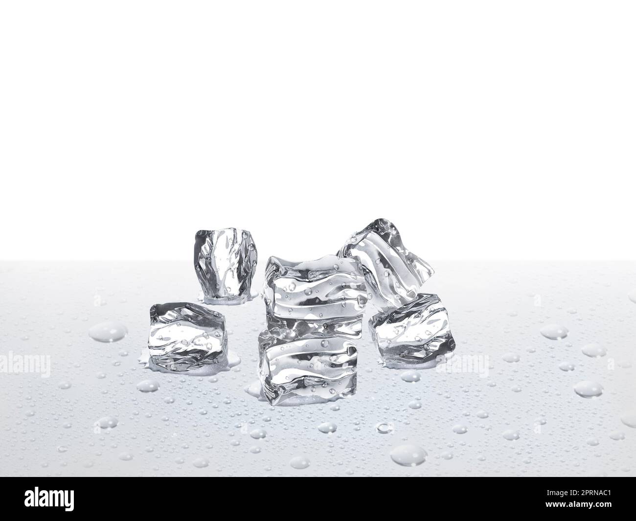 ice cubes on the floor with water droplets Stock Photo - Alamy