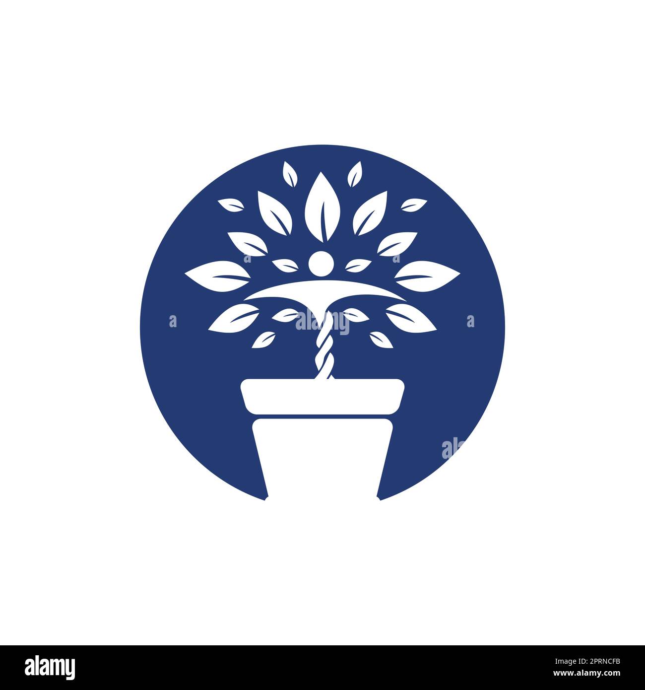 Flower pot and Human plant logo. Growth vector logo. Spa wellness logo ...