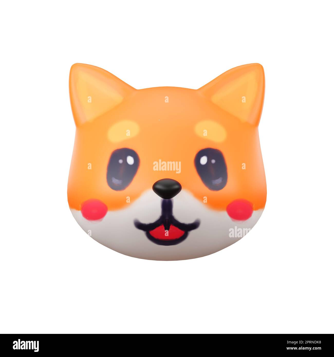 3d avatar profile dog corgi Stock Photo - Alamy