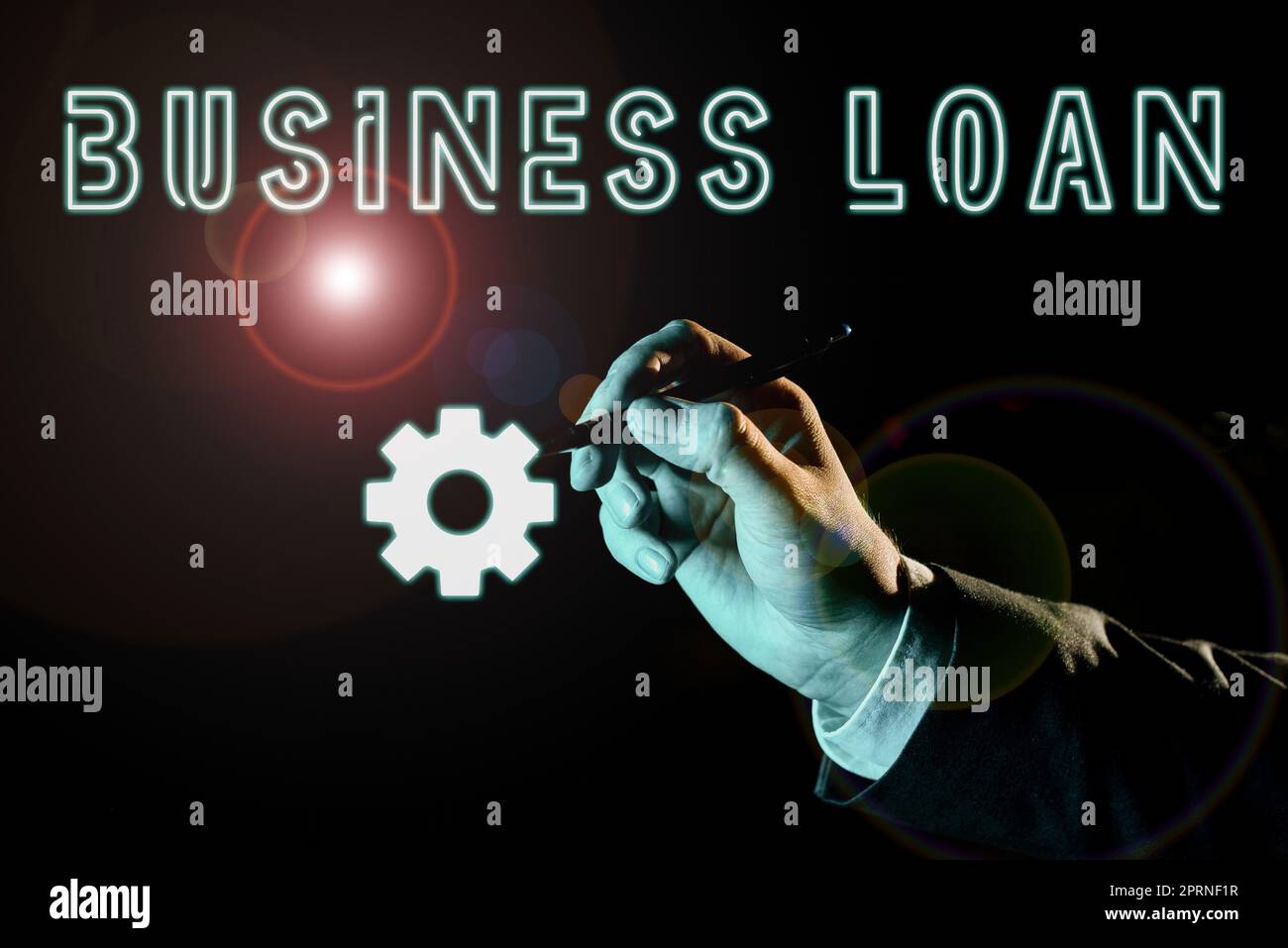 Conceptual display Business Loan, Word Written on Credit Mortgage Financial Assistance Cash Advances Debt Stock Photo