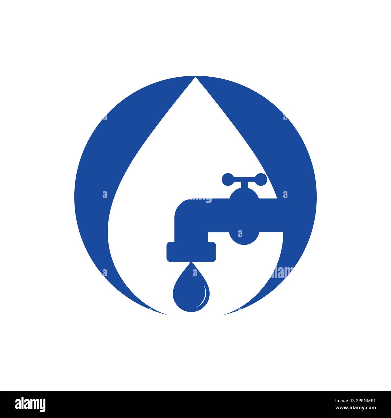 Plumbing vector logo design business template. Illustration of faucet