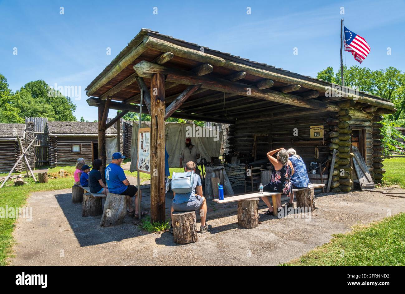 Fort Boonesborough State Park in Kentucky Stock Photo