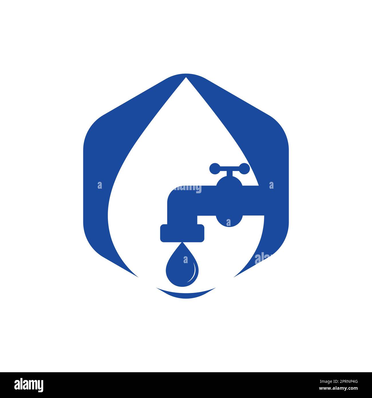 Plumbing vector logo design business template. Illustration of faucet