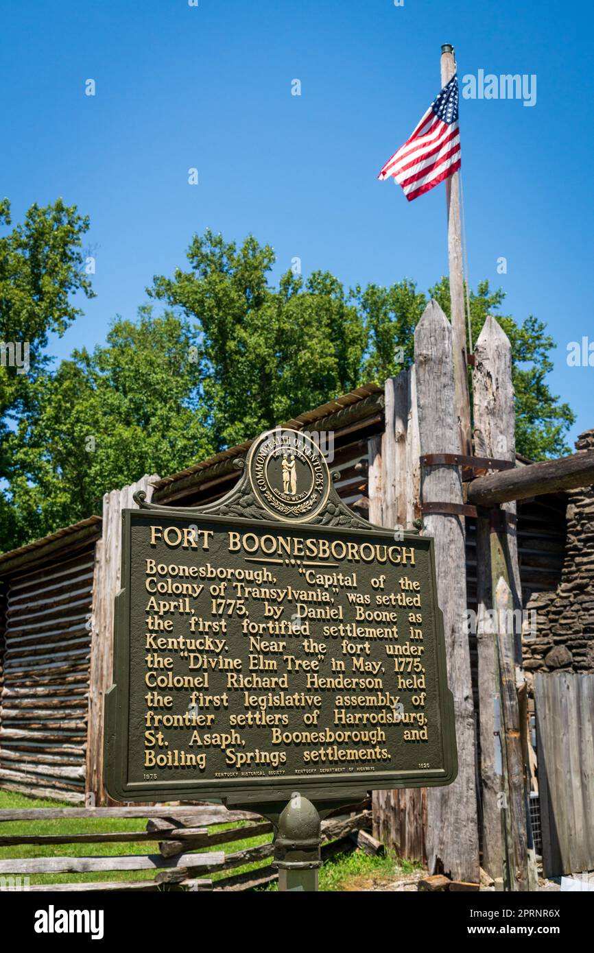 Fort Boonesborough State Park in Kentucky Stock Photo