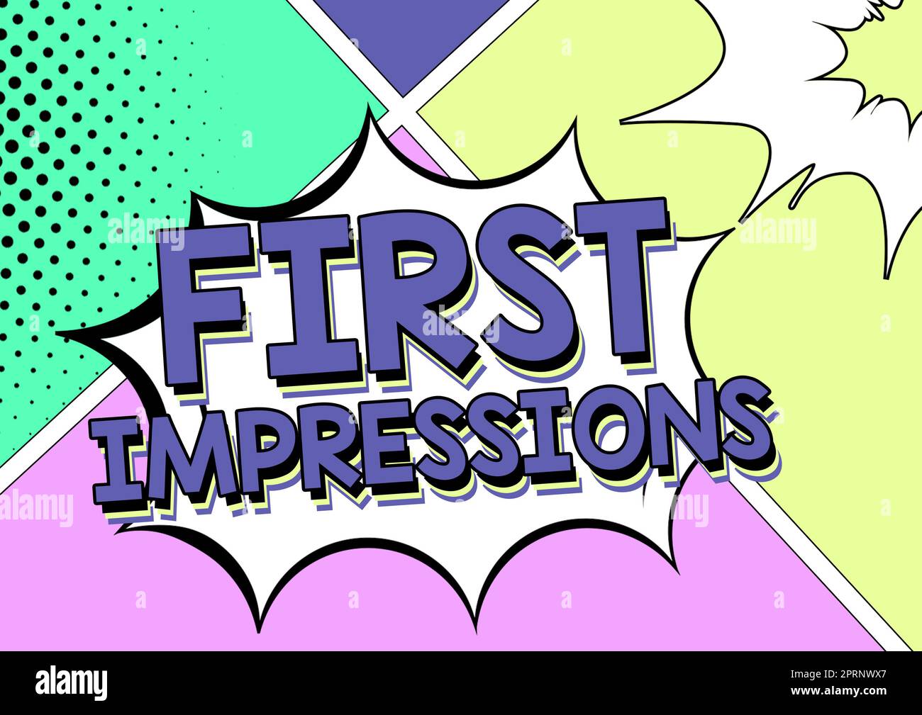 Text showing inspiration First ImpressionsWhat a person thinks of you ...