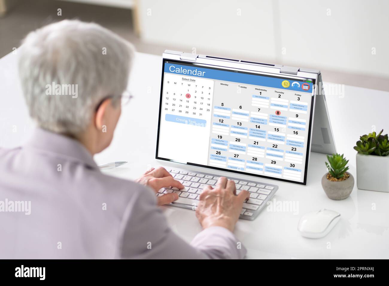 Online Calendar Business Planner Stock Photo Alamy