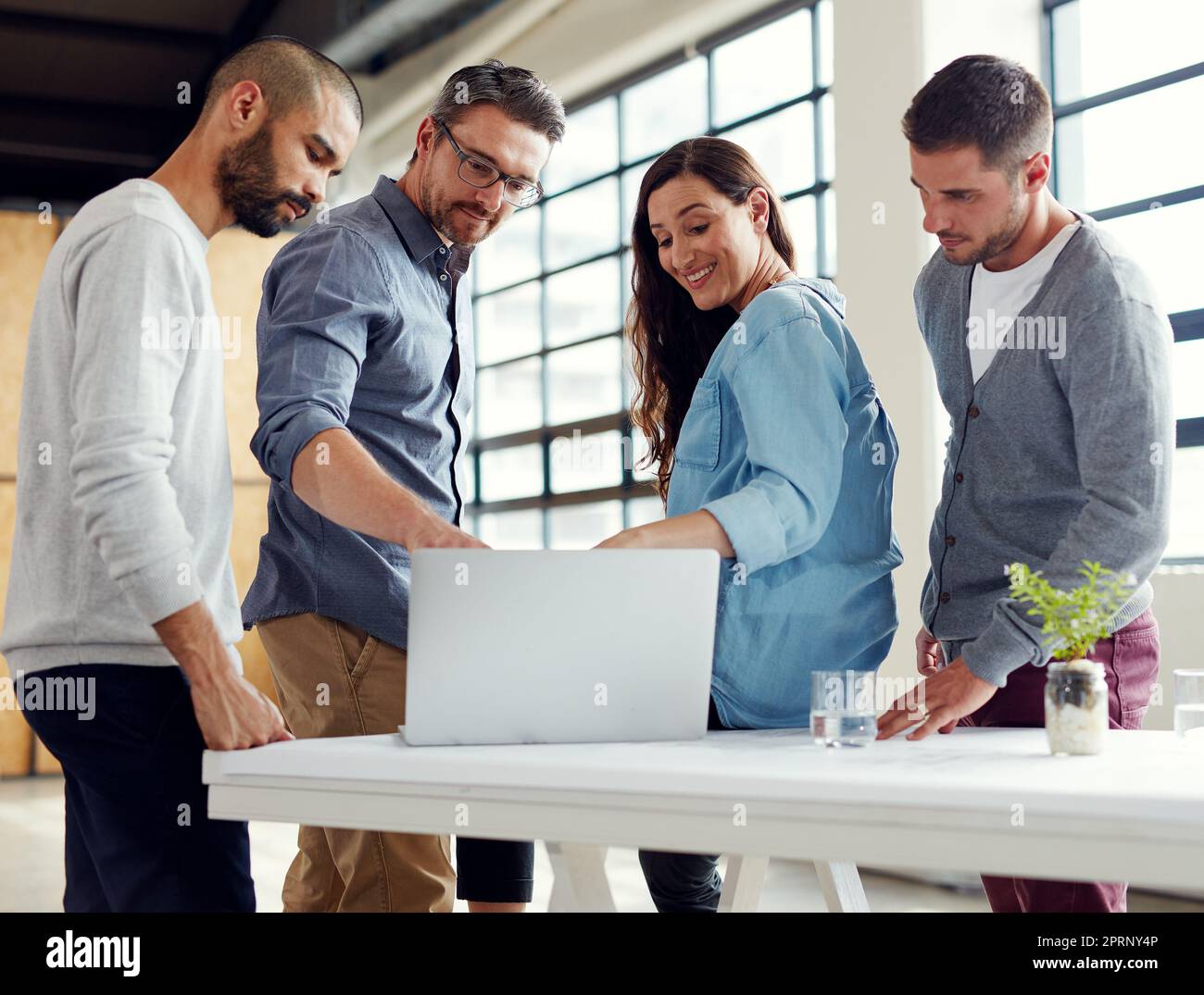 Making tomorrows success today. a group of coworkers having a meeting