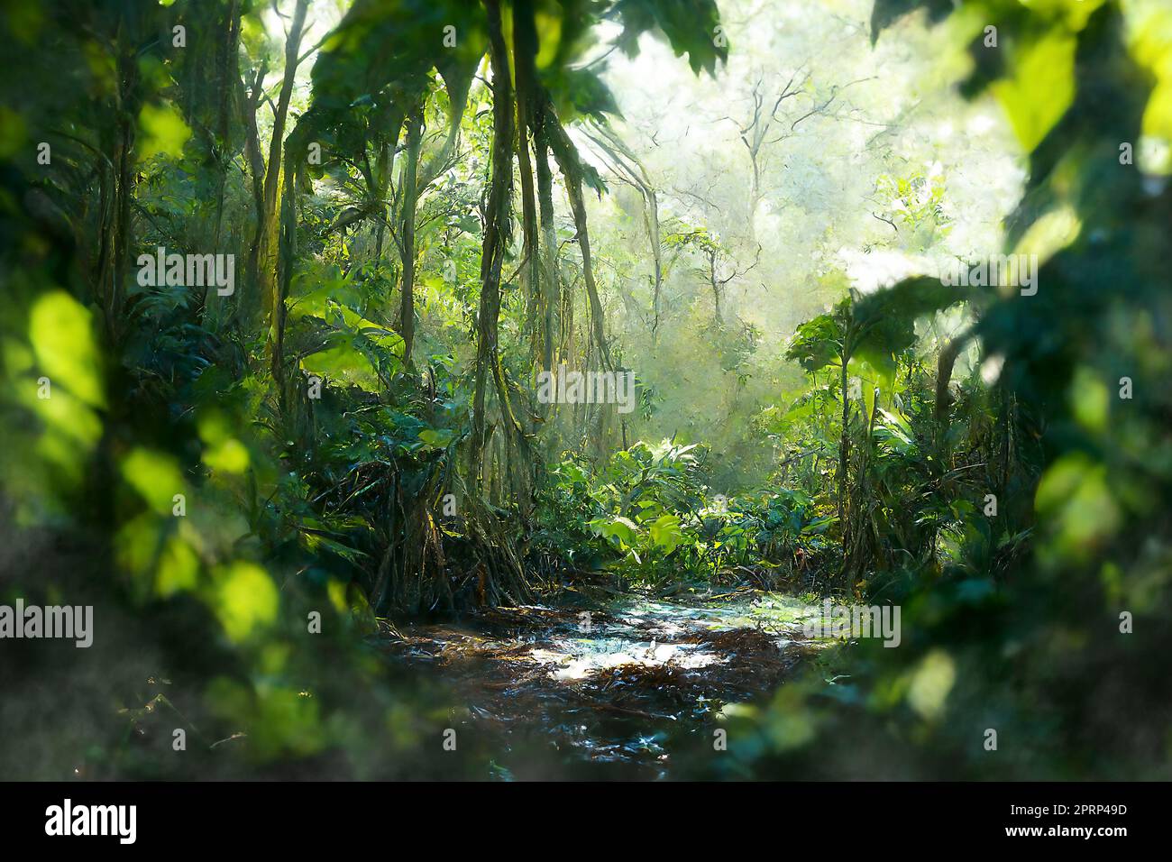 Cinematic scenery tropical rainforest climate hi-res stock photography ...