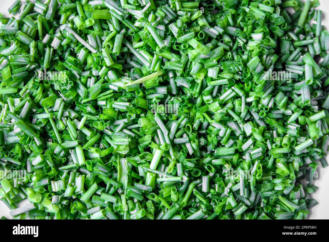 Fresh cut chives closeup view. Food background Stock Photo Alamy
