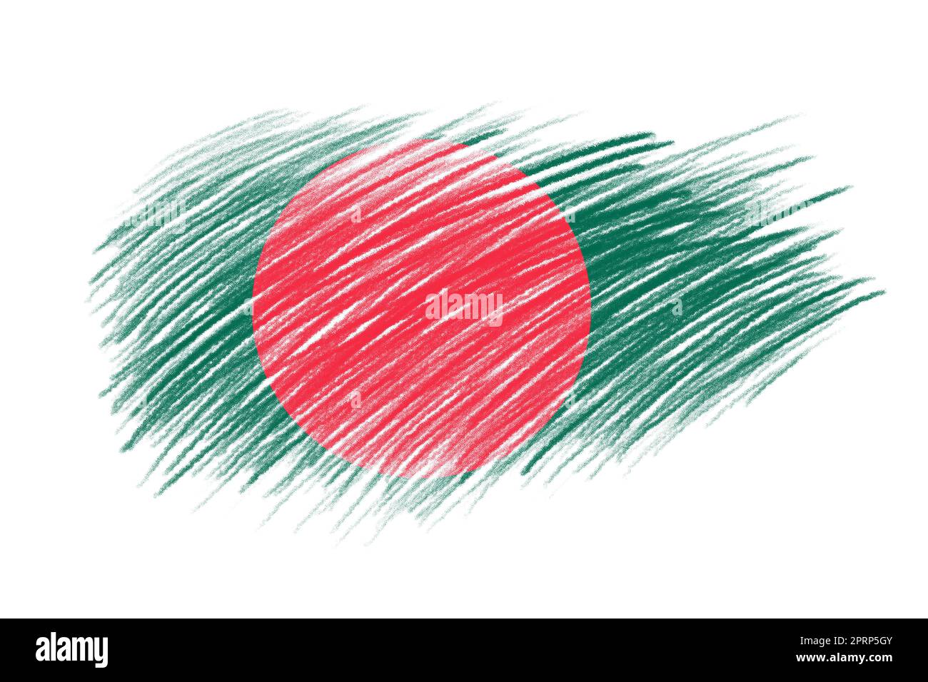 3D Flag of Bangladesh on brush Stock Photo Alamy